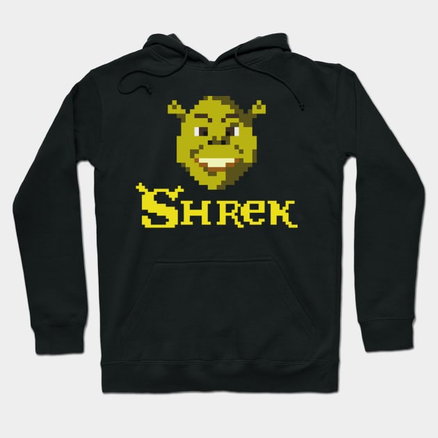 8Bit Shrek Hoodie by Gaznar